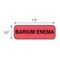 Nevs Position Labels - Barium Enema 1/2" x 1-1/2" White w/Red & Black XP-090 - alternate 2